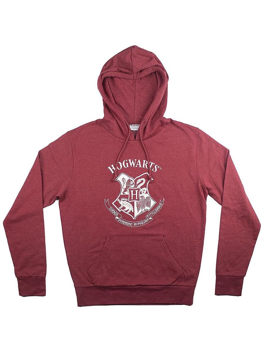 Hogwarts Mørkerød Sweatshirt til voksne - Harry Potter