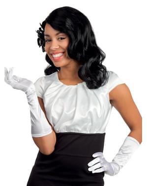 Gants blancs élégants femme