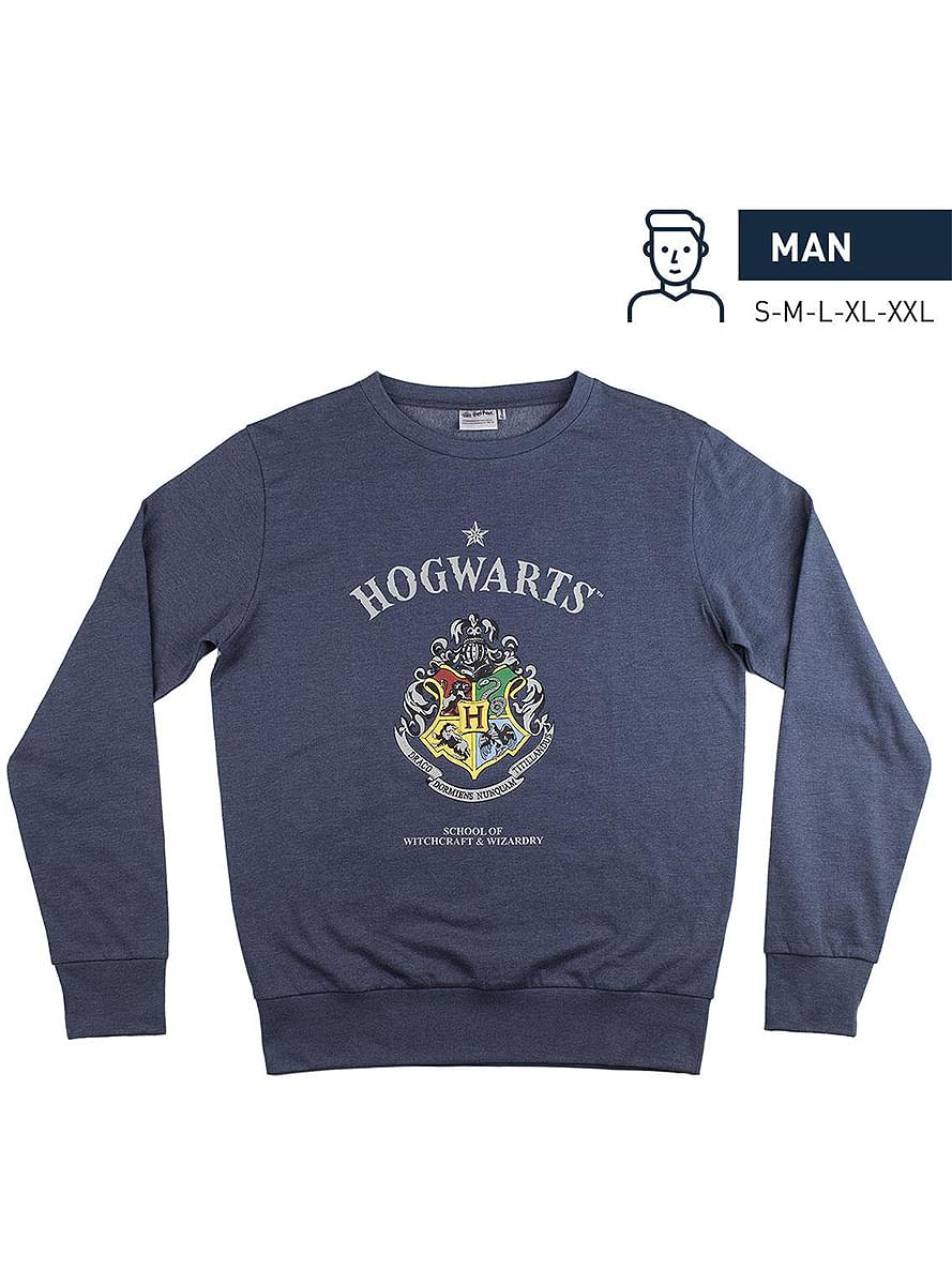 Felpa di Hogwarts blu per adulti - Harry Potter