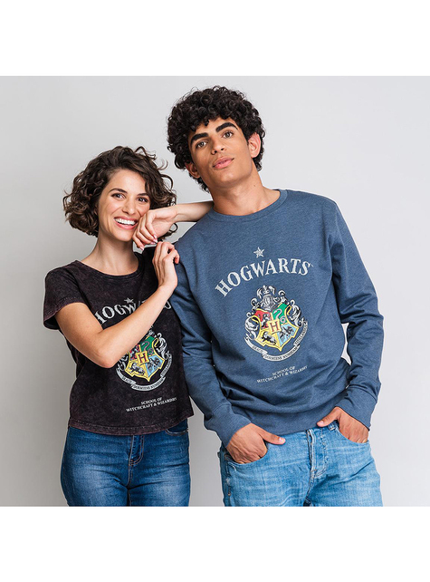 Hogwarts Sweatshirt blau für Erwachsene - Harry Potter