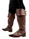 Piraten Überziehstiefel braun