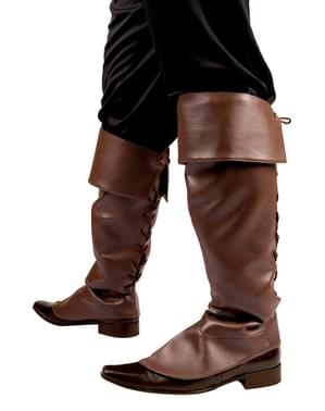 Bruine boot covers van piraat