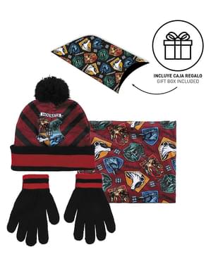 Harry Potter set af hatt, bandana og hanskar fyrir stráka