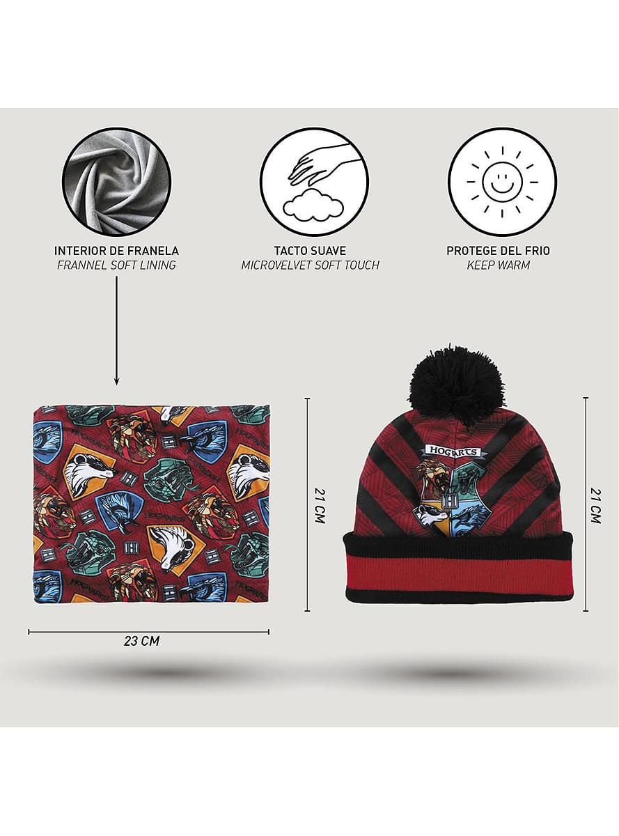 Harry Potter Hat, Scarf and Gloves Set for Boys