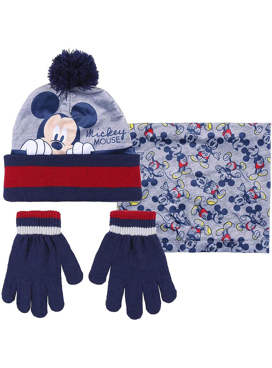 Set kapa, marama i rukavice Mickey za dječaka