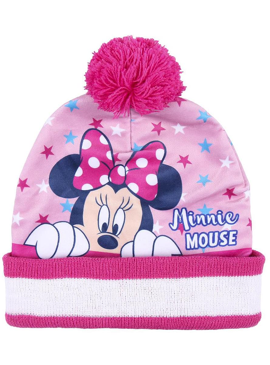 Súprava čiapky, šálu a rukavíc Minnie pre dievčatá