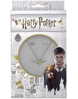 Set Pendentif et boucles d'oreilles Vif d'Or - Harry Potter