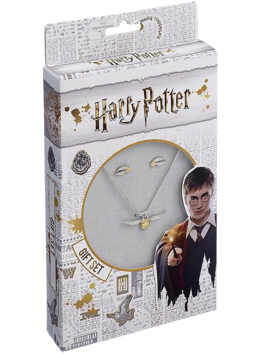 Golden Snitch Necklace and Earring Set - Harry Potter