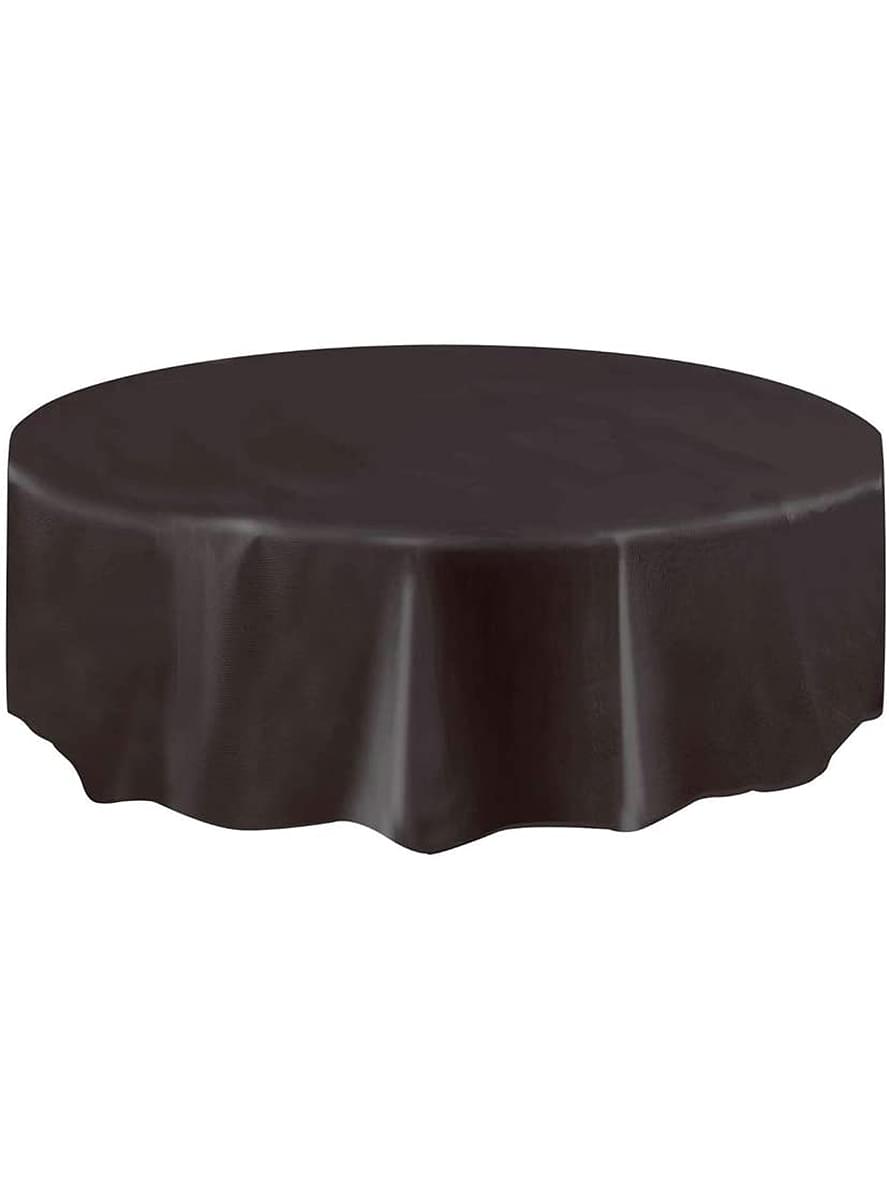 Black Round Table Cover - Basic Colours Line