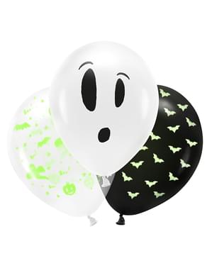 3 globos de Halloween