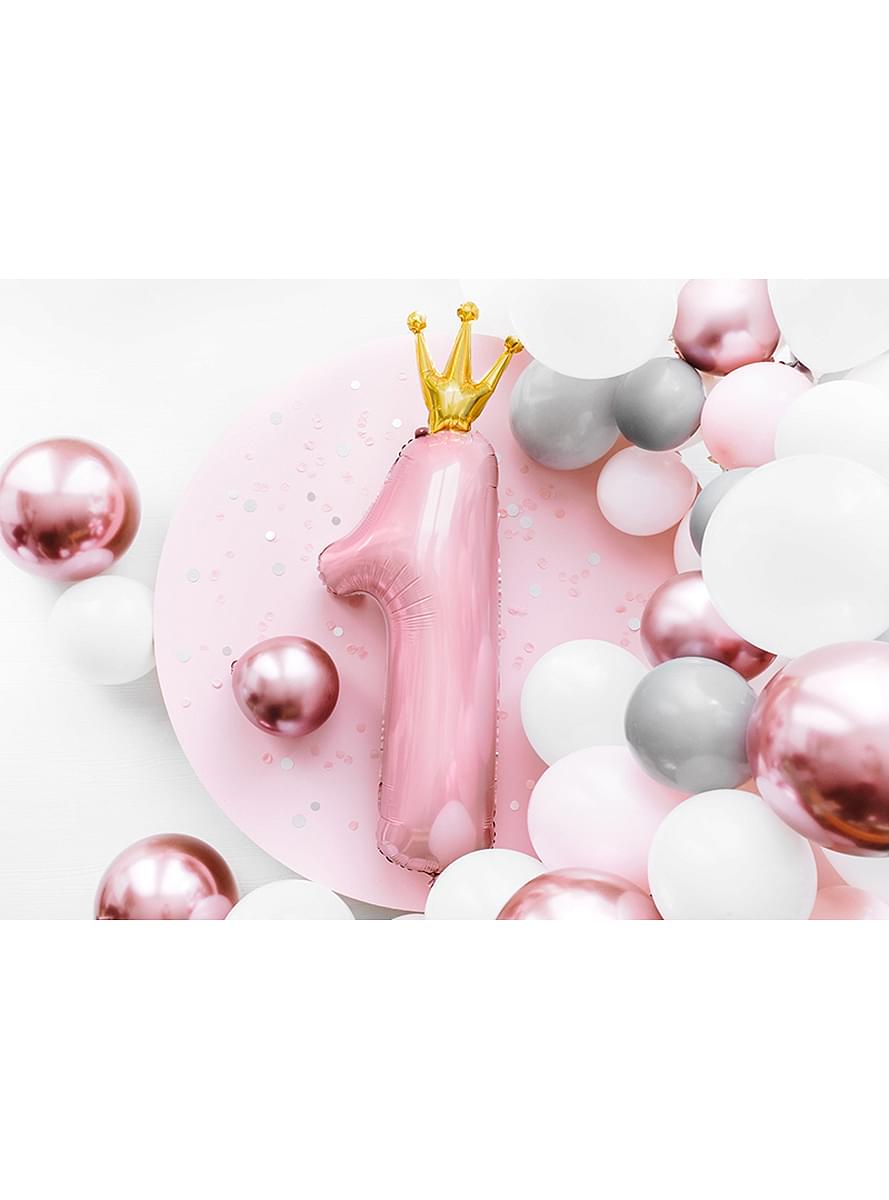 First Birthday Pink Foil Balloon