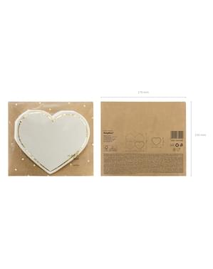 20 servilletas de corazón (11 x 13 cm)