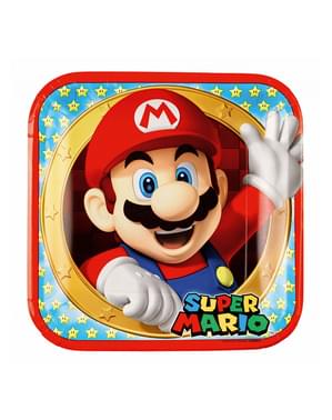 8 pratos de Super Mario Bros (23cm)