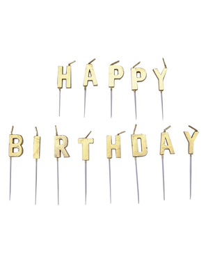 13 svíček „Happy Birthday“