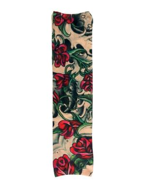 Aikuisten ruusu-tatuointihihat