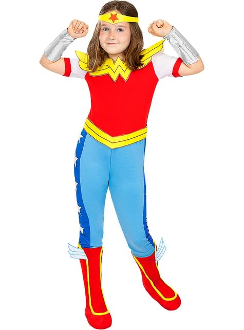 Déguisement super héros fille Wonder Woman carnaval – Bébé Filou