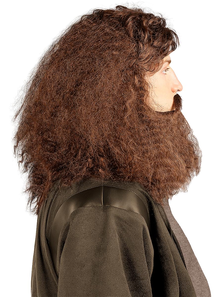 Hagrid pruik met baard