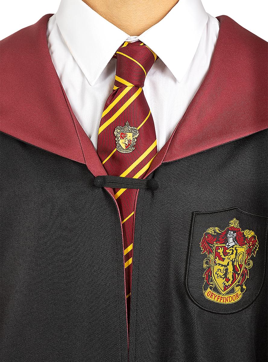 Cravatta Grifondoro con pin Harry Potter