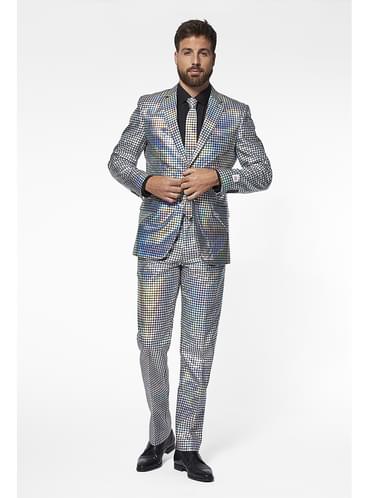 Bomber Uomo Con Paillettes Metallizzate - Giacca Baseball Discoteca Per Feste, Carnevale E Serate