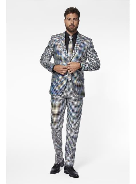 Giacca Glitter Uomo Clubwear Generisch Giacca Con Paillette, Da Uomo, Slim Fit, Elegante, Blazer, Giacca Estiva, Leggera, Vestibilità Normale, Da Uomo, Per La Primavera, Il Tempo Libero, Per Matrimoni E Affari, Argento
