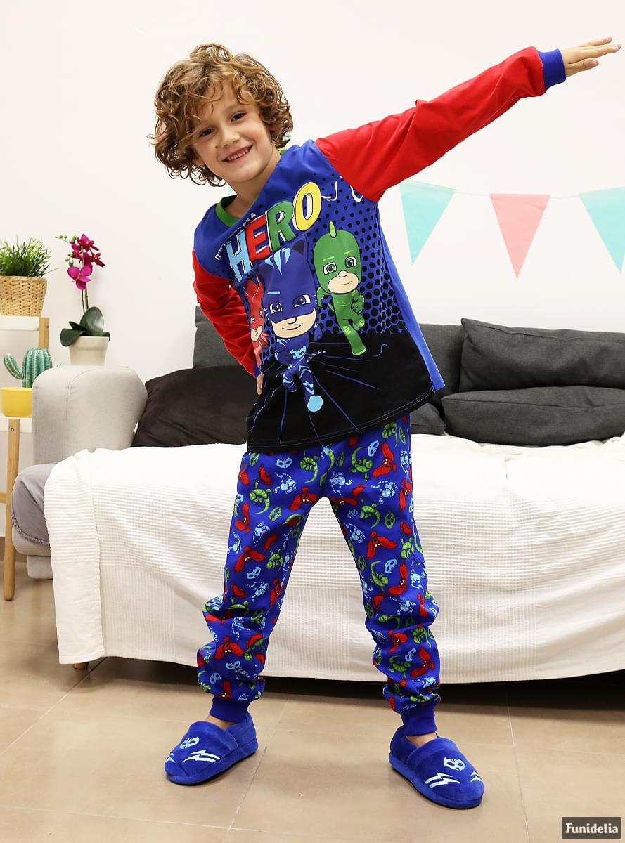 Pijamale lungi pentru copii -  Eroii în pijama (PJ Masks)