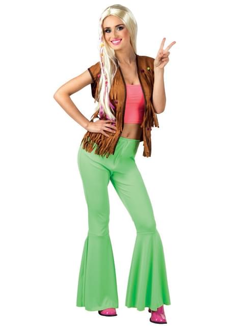 Pantalones de campana verdes para Have Fun! Funidelia
