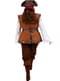 Costume da pirata da donna taglie forti - Collezione Caraibi