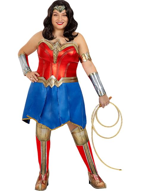Funidelia | Déguisement Wonder Woman Sexy pour Femme Super héros, DC Comics  - Déguisement pour Adultes et Accessoires pour Halloween, Carnaval et