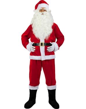 Costume da Babbo Natale deluxe da uomo taglie forti