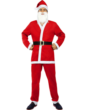 Costum de Moș Crăciun pentru bărbați mărimi mari