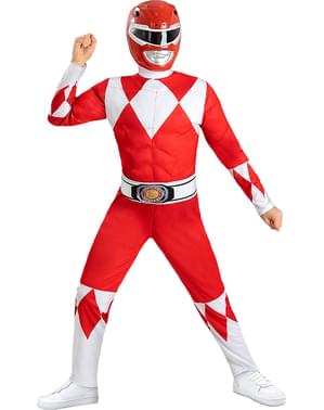 Czerwony kostium Power Ranger dla dzieci
