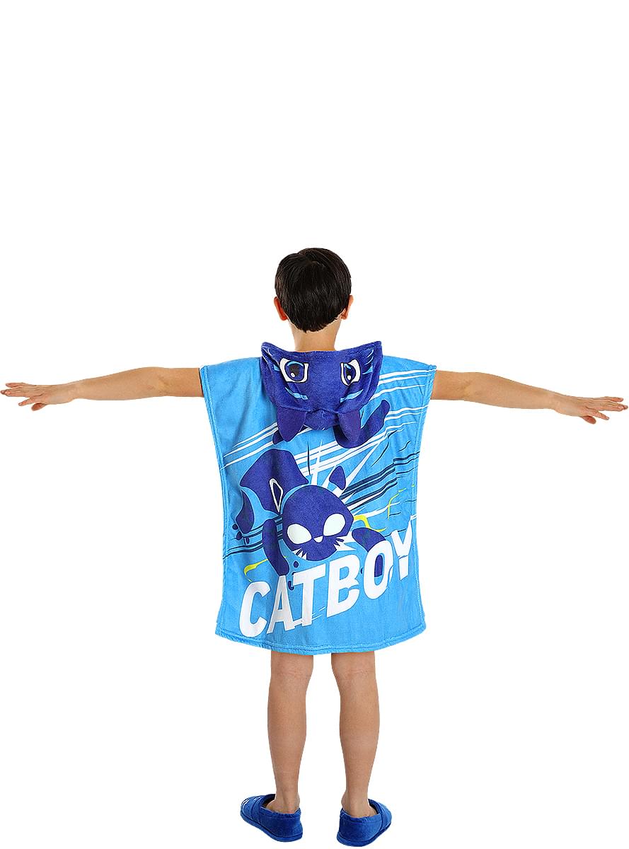 Catboy Badponcho voor jongens - PJ Masks
