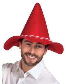 Gorro de bávaro vermelho para adulto
