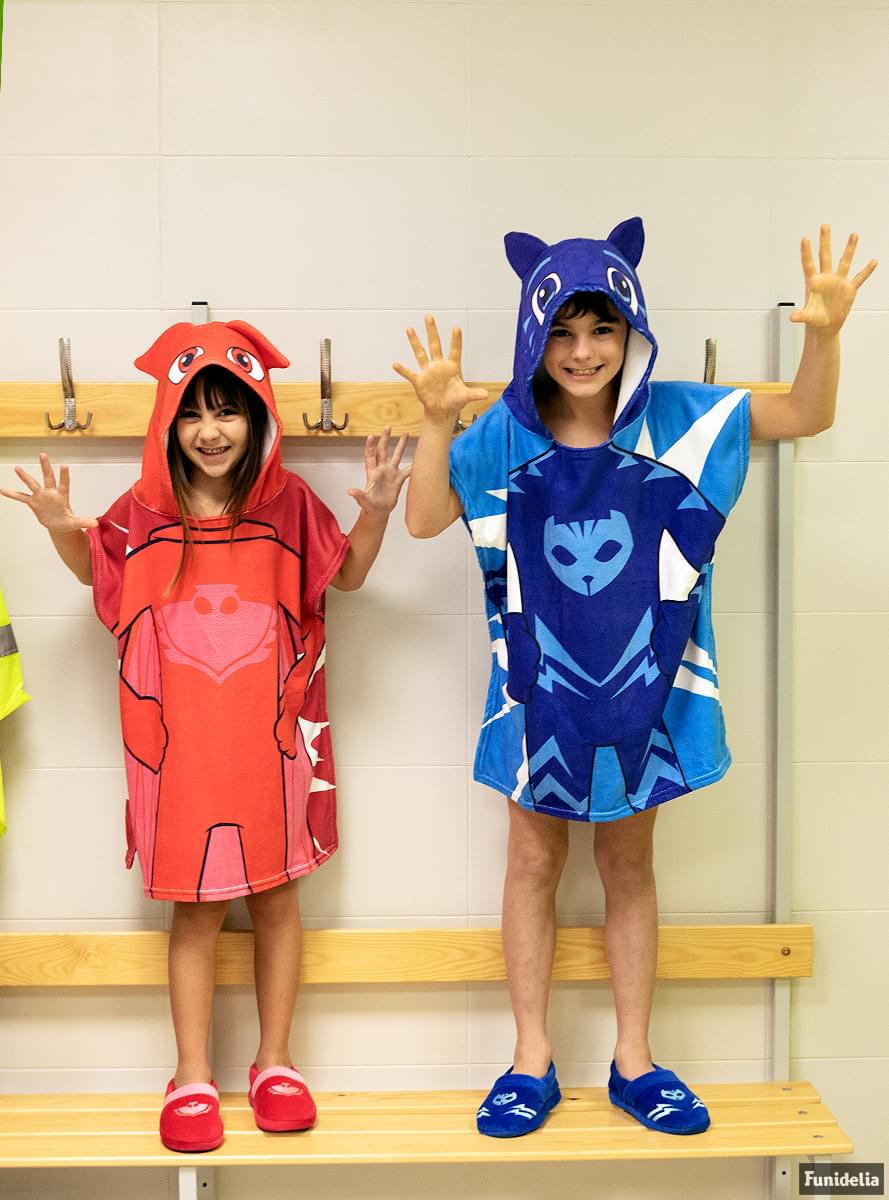Toalha poncho Corujinha para menina - PJ Masks