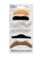 Set de 6 bigotes adhesivos multicolor para adulto