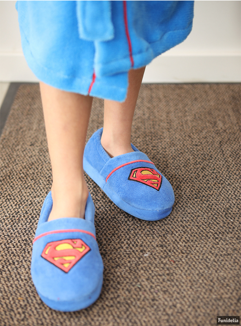Zapatillas de estar por casa Superman para niños 