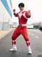 Rdeč Power Rangers kostum za odrasle