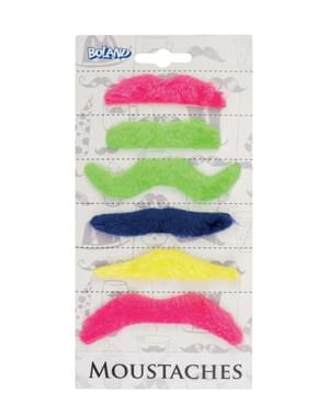6 moustache adhésive adulte