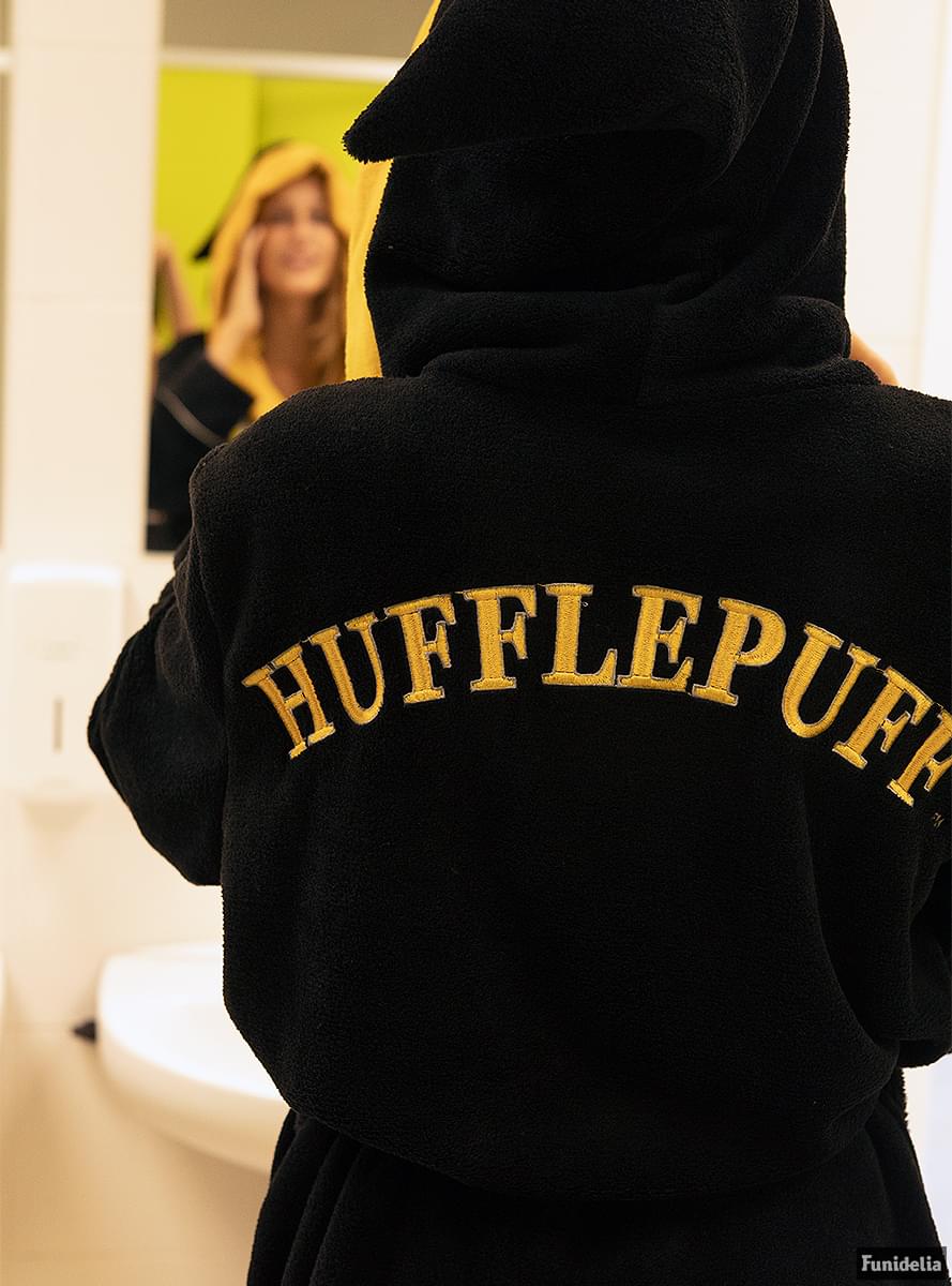 Halat de baie de Hufflepuff pentru adulți - Harry Potter