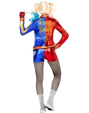 Harley Quinn Kostume til Kvinder med Paryk og Oppusteligt Bat - Suicide Squad