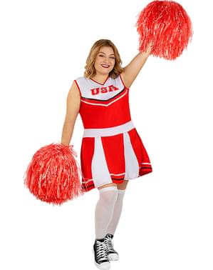 Costume da cheerleader taglie forti
