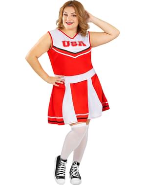 Cheerleader plus size kostyme
