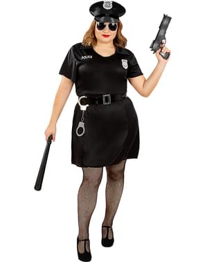 Politi plus size kostume til kvinder