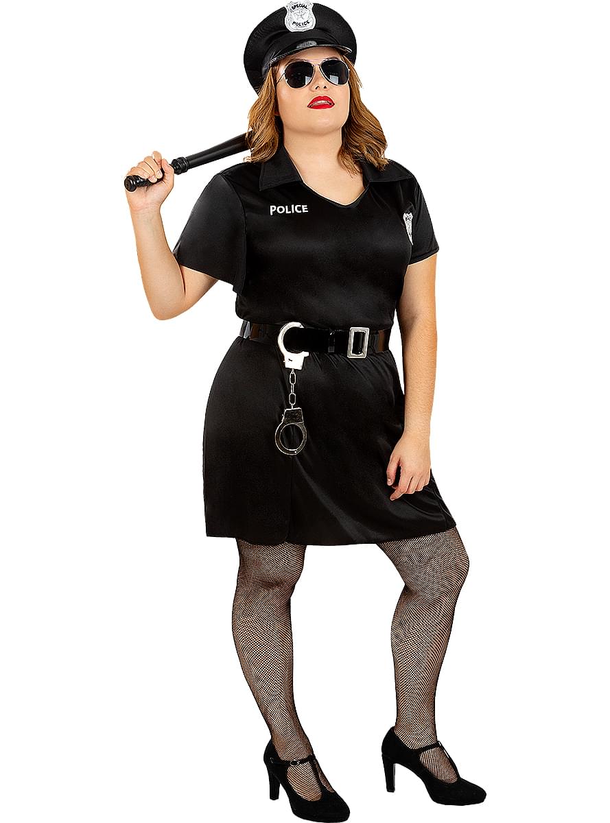 Disfraz de policía para mujer talla grande