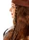 Perruque pirate marron femme