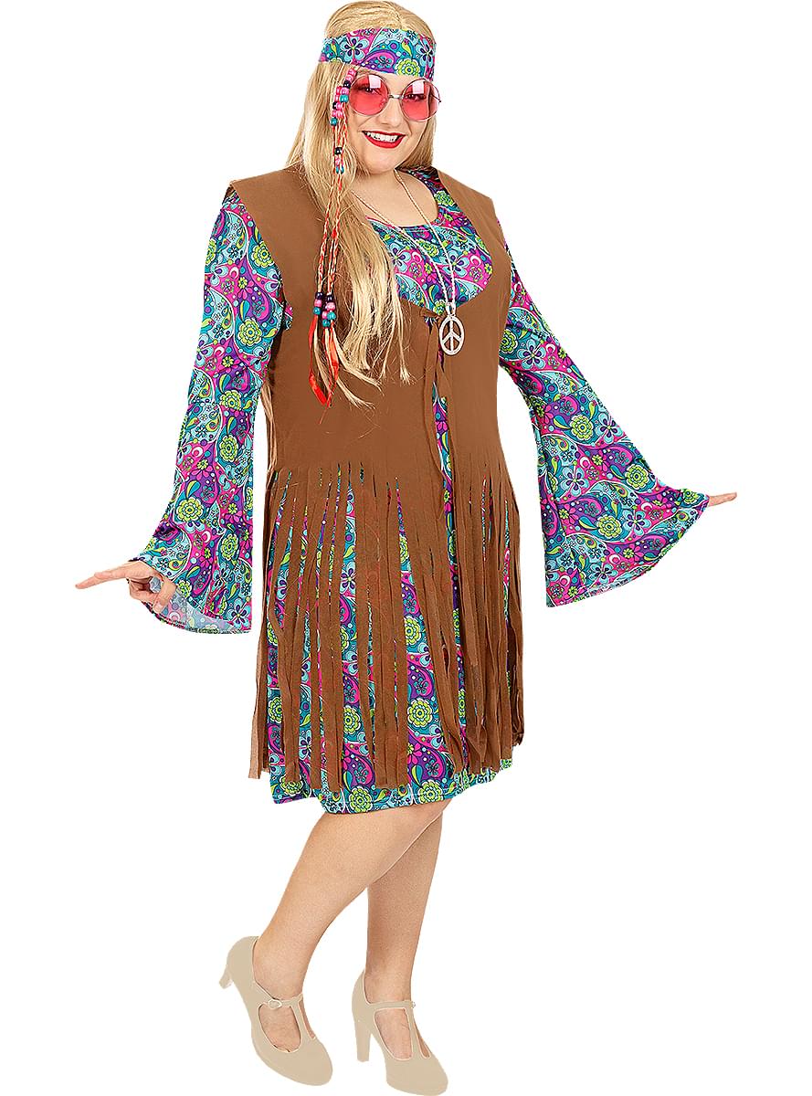 Hippie kostum untuk wanita plus ukuran