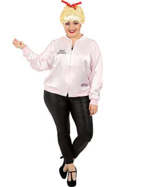 Pink Sieviešu jaka Plus Size - Tauki kostīms