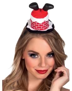 Diadema de Pai Natal estrelado para mulher