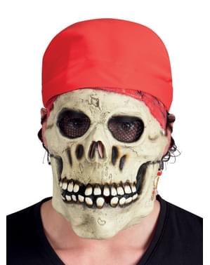 Máscara de pirata esquelético para adulto