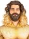 Peluca de Aquaman con barba para adulto 